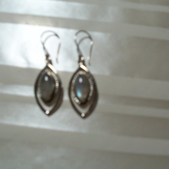 Moonstone Earrings - Picture 2 of 7